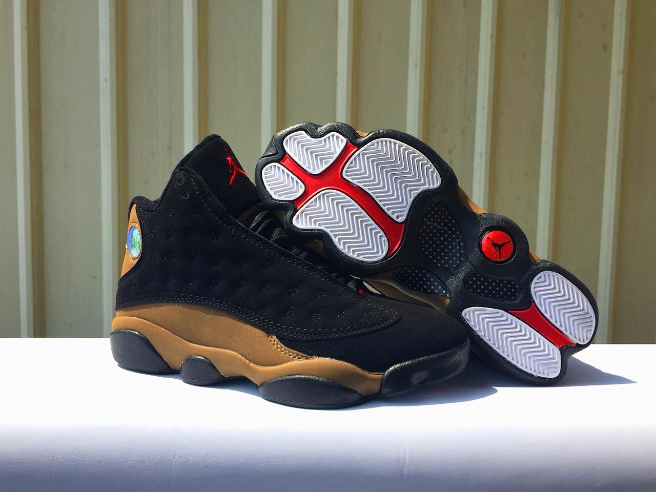 2018 Air Jordan 13 Retro Black Brown Red - Click Image to Close